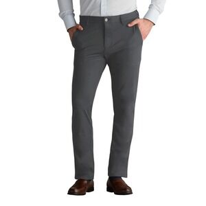 Twillory Mens Performance Pants 34x30 Gray Tailored Fit Stretch Work Travel Golf